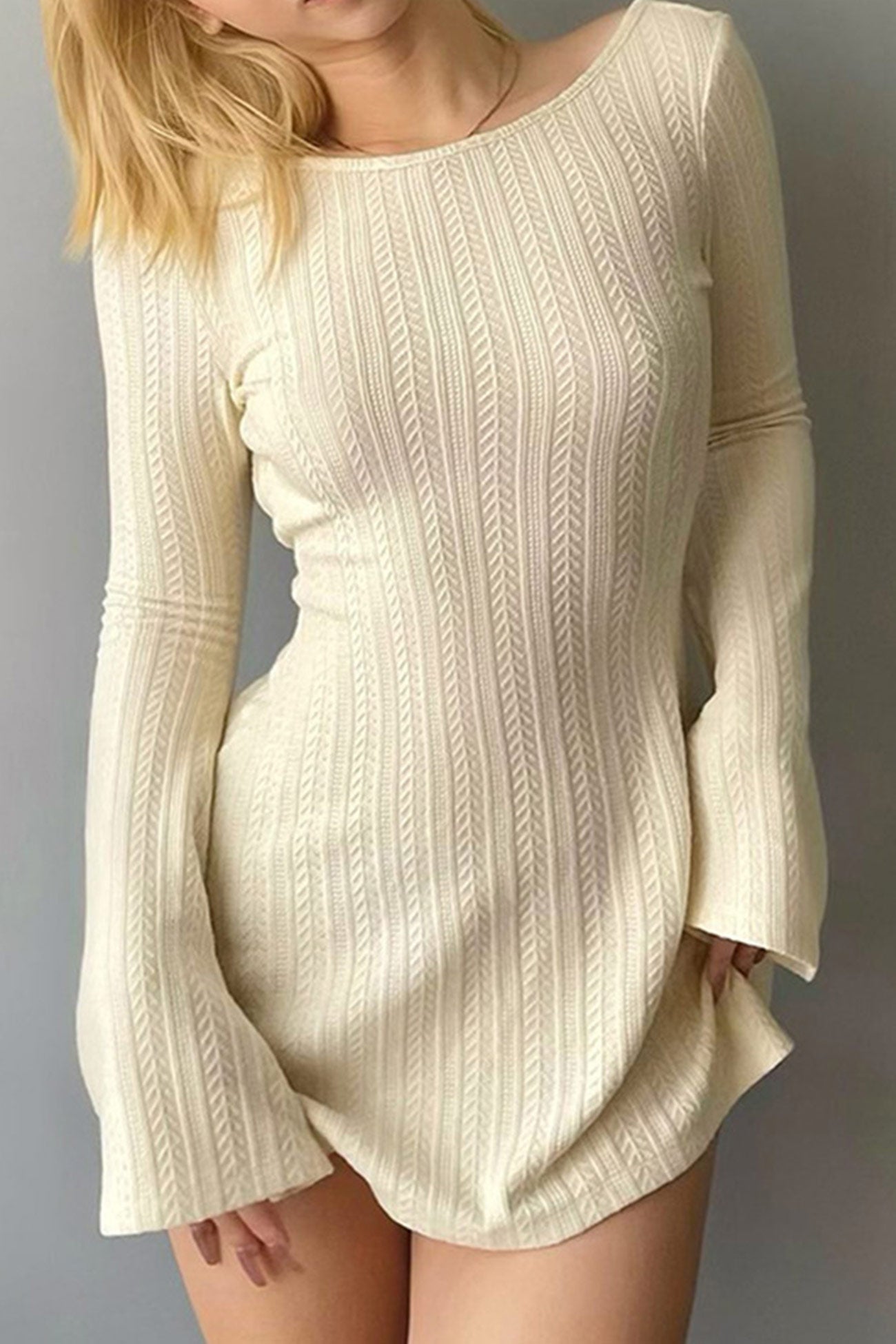 long sleeve knit dresses
